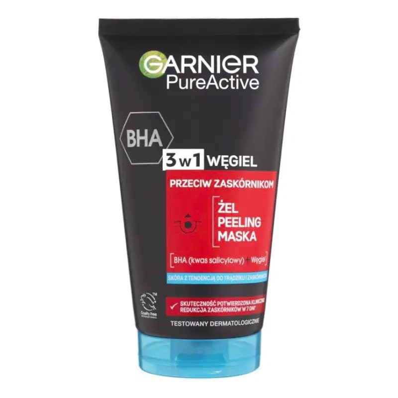 Garnier Clear Skin 3in1 Gel de curățare + Scrub + Mască