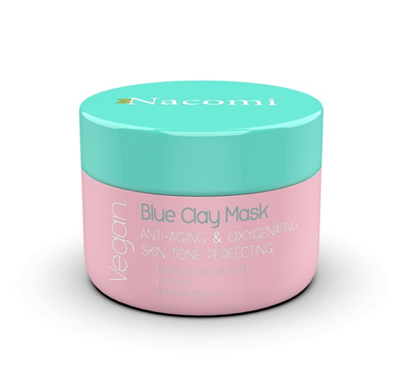 Nacomi Blue Clay Mask Mască de argilă albastră Mască antirid și oxigenantă