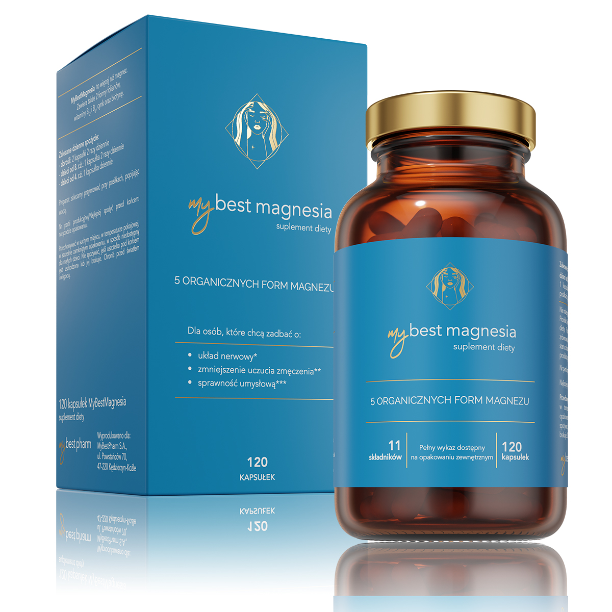 MyBestPharm MyBestmagnesia Supliment alimentar 120 Capsule