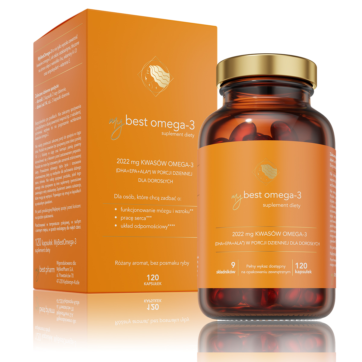 MyBestPharm MyBestOmega-3 Supliment alimentar 120 Capsule