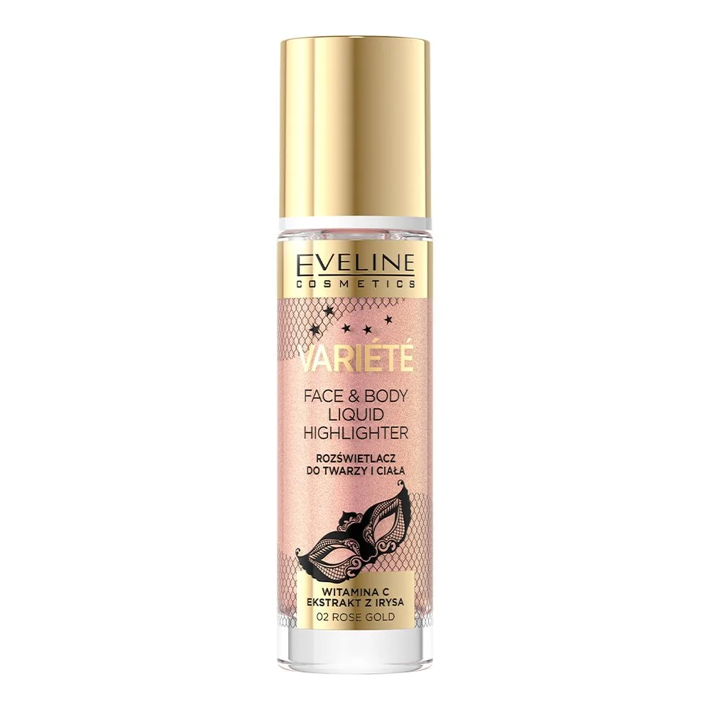 Eveline Variete Highlighter pentru față și corp 02 Rose Gold