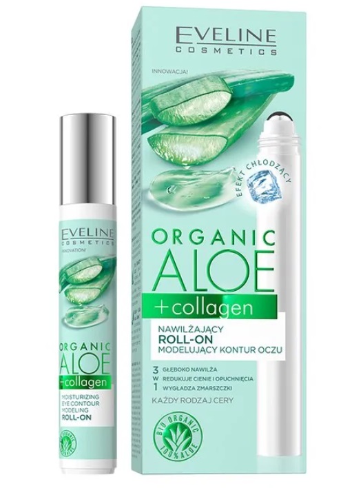 Eveline Organic Aloe Moisturising Eye Contour Roll-On 3in1 15ml