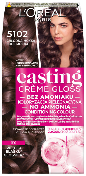 Loreal Casting Casting Creme Gloss Colour 5102 Cool Mocha