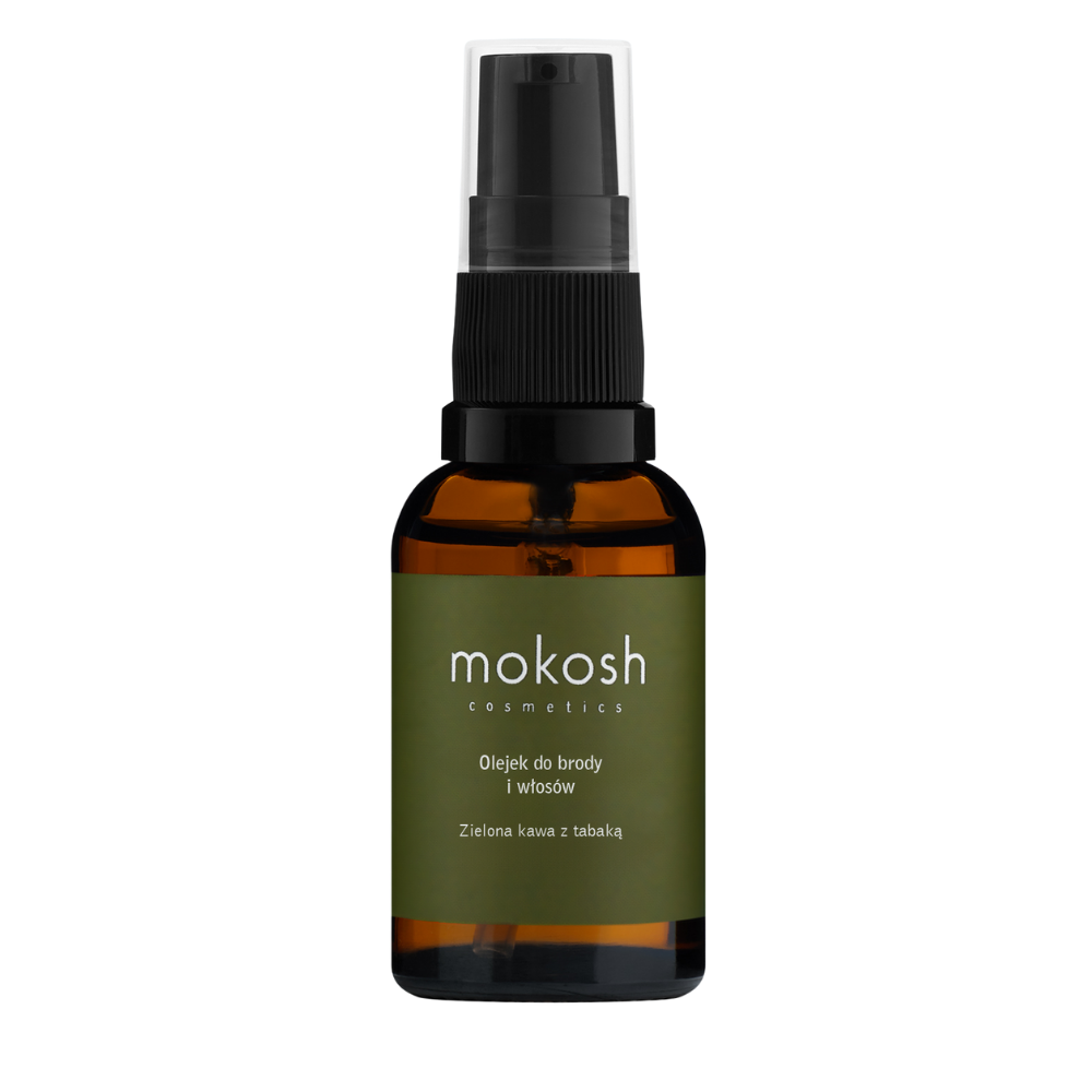 Mokosh Beard and Hair Oil Green Coffee cu Snuff 30ml