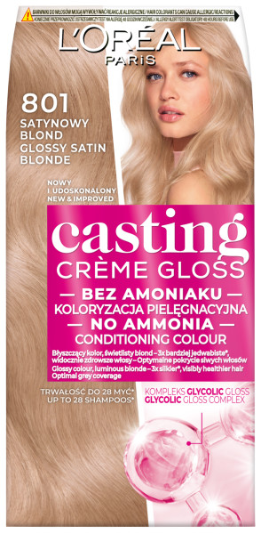 Loreal Casting Casting Creme Gloss Colour 801 Satin Blonde