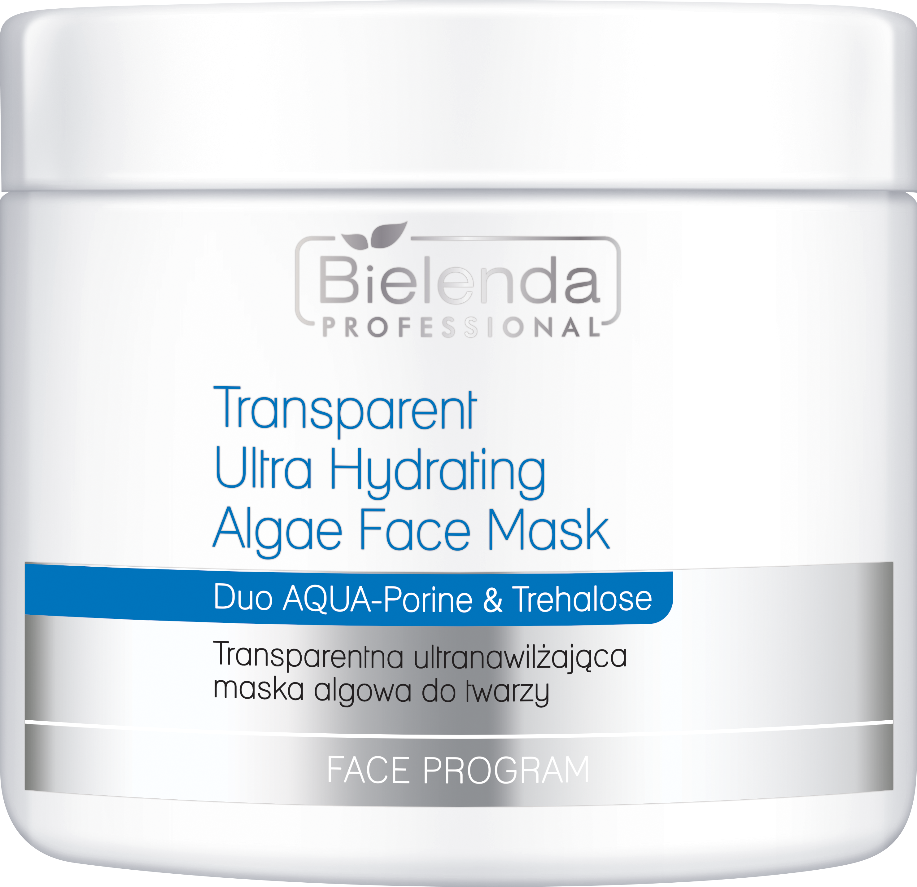 Bielenda Professional Mască de alge transparentă ultrahidratantă 190g