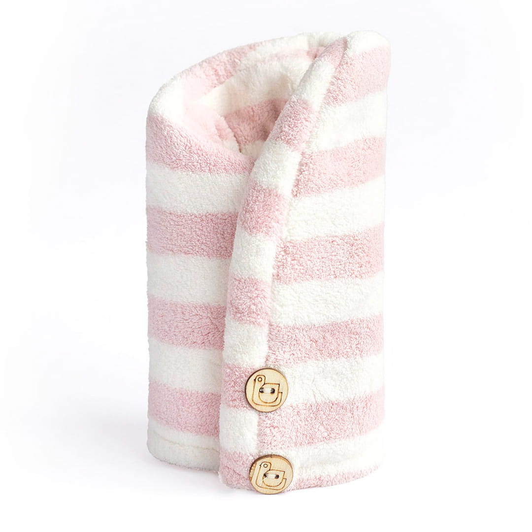 Trust My Sister Prosoape de păr din microfibră roz + alb