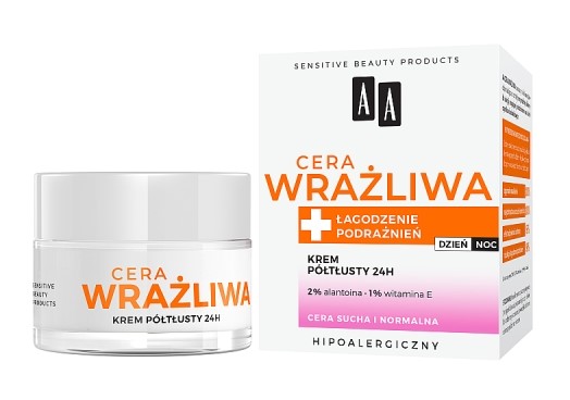 AA Sensitive Skin Cremă semi-grasă 24h 50ml