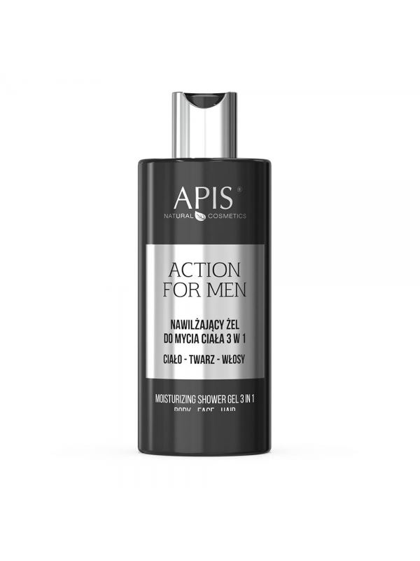 APIS Action For Men Gel de curățare hidratant 3în1