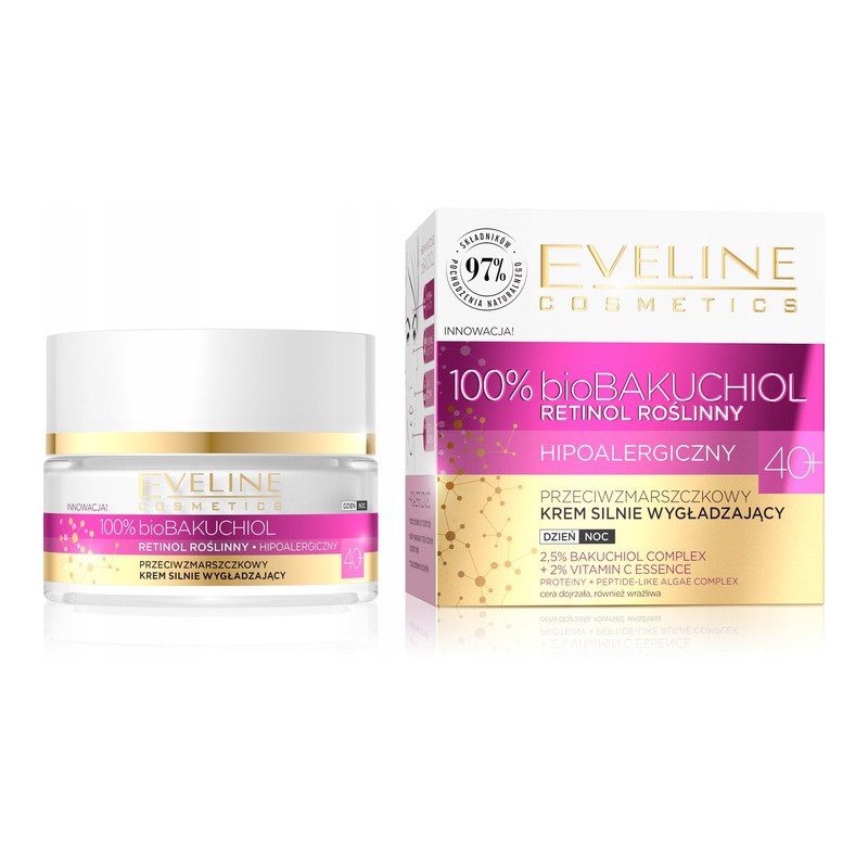 Eveline bioBAKUCHIOL Cremă puternic netedă 40+ 50ml
