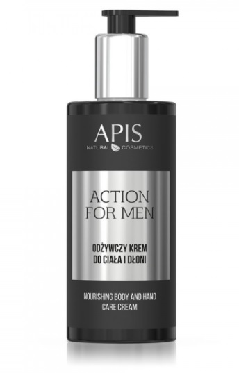 APIS Action For Men Cremă hrănitoare pentru corp și mâini 300ml