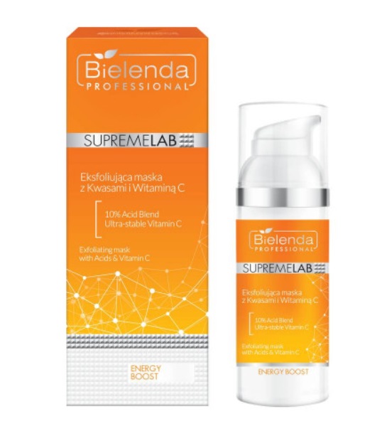Bielenda Professional SupremeLAB SupremeLAB Energy Boost Mască cu acizi și vitamina C 50g