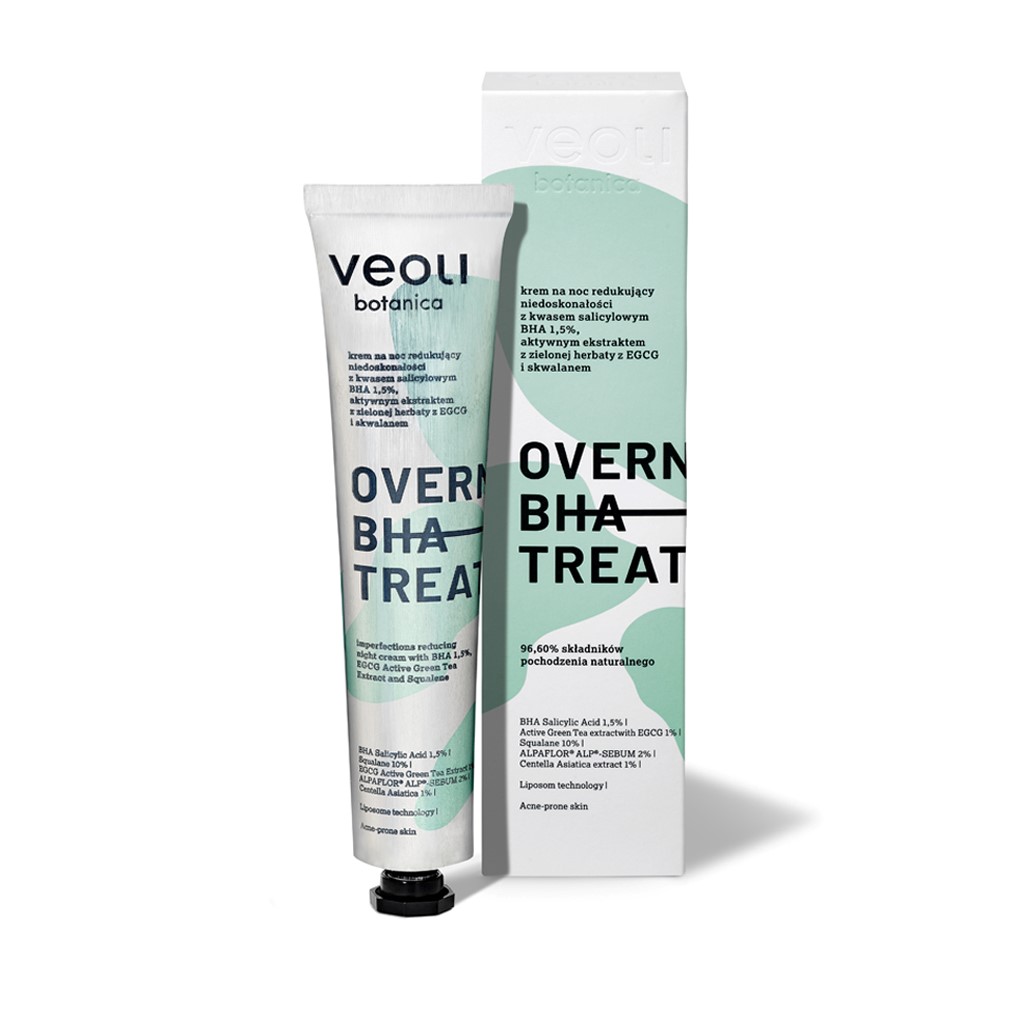 Veoli Botanica Overnight BHA Treatment Cremă de noapte care reduce imperfecțiunile 50ml