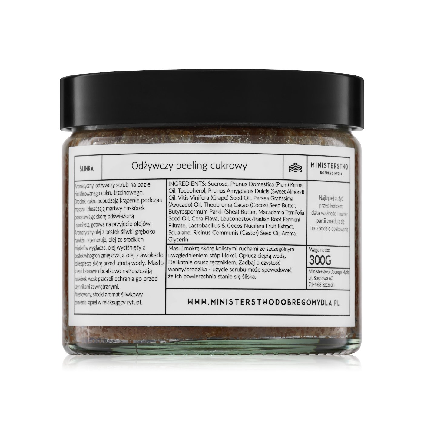 Ministry of Good Soap Plum Body Scrub 300g