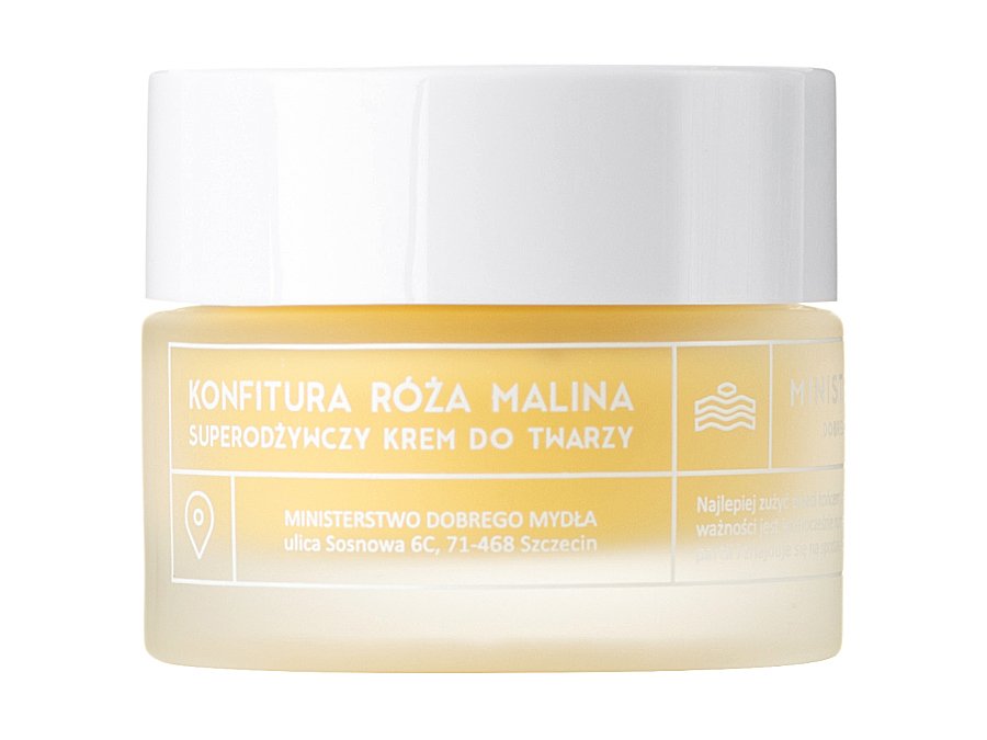 Ministry of Good Soap Super Nourishing Face Cream Dulceață de trandafir și zmeură 50ml
