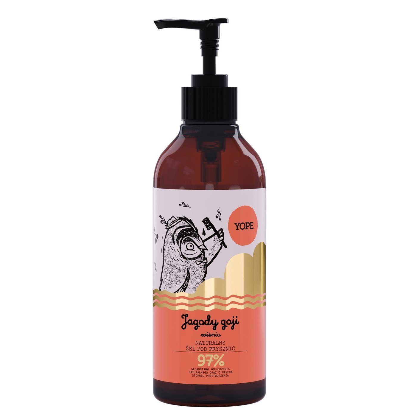 Yope Gel de duș cu fructe de pădure Goji și cireșe 400ml