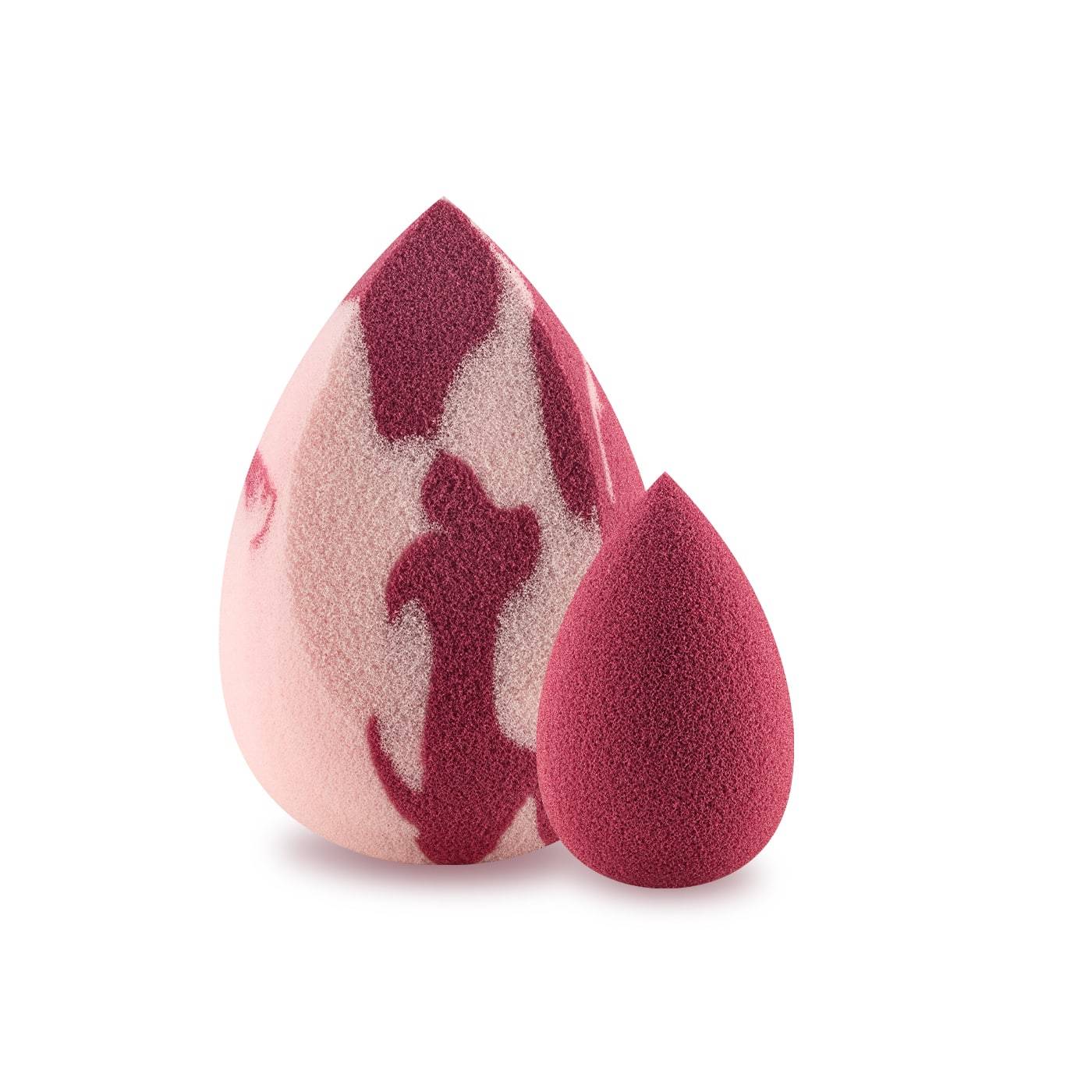 Boho Beauty Makeup Sponge Set Berry Medium Cut + Mini Berry