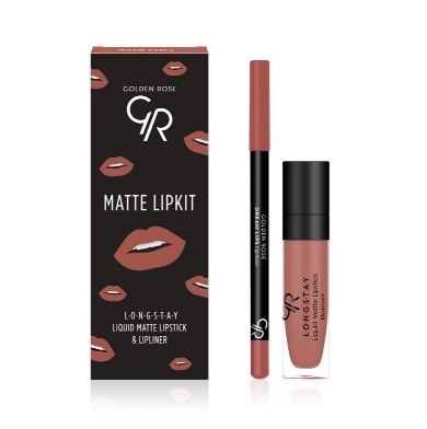 Golden Rose Matte Lipkit Pledge Pledge Warm Sable