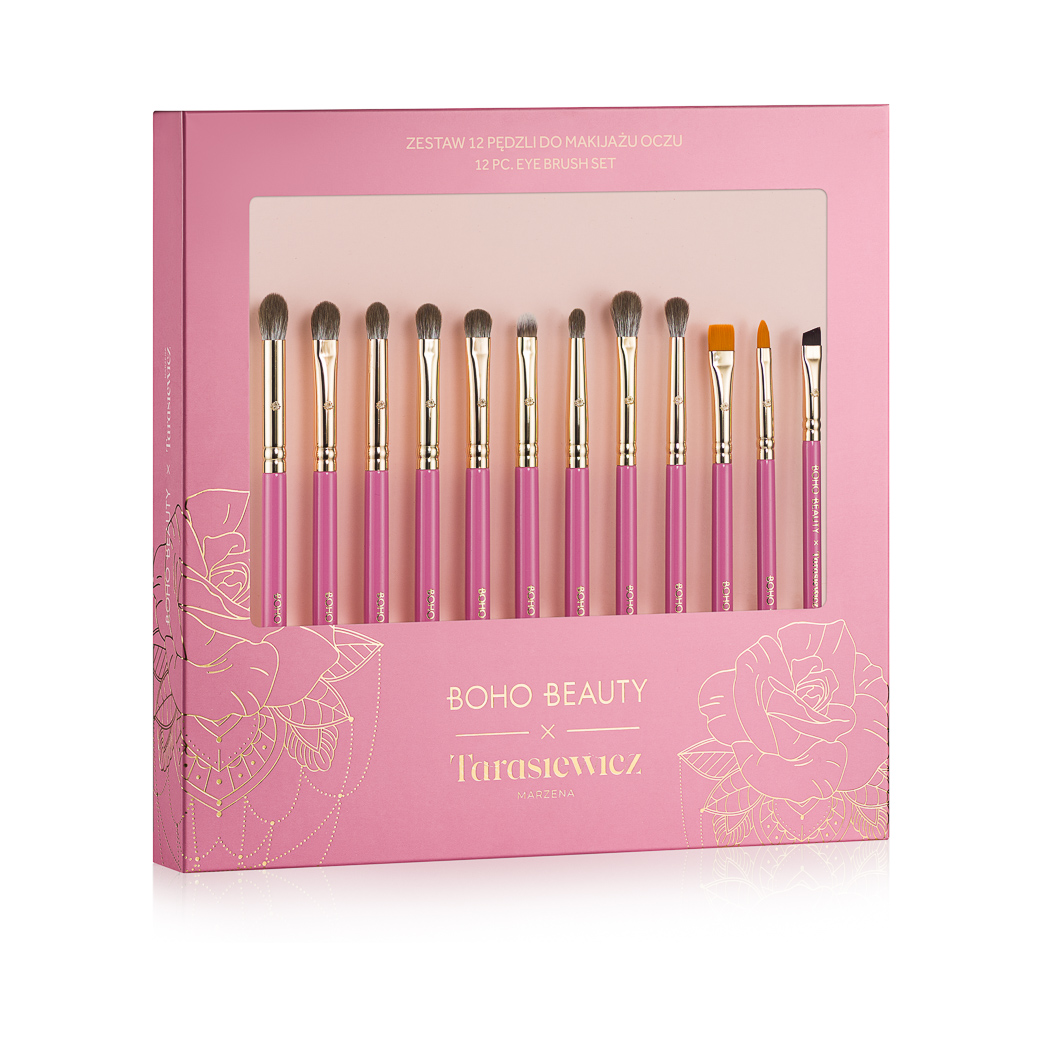 Boho Beauty x Marzena Tarasiewicz Set de 12 pensule de machiaj pentru ochi