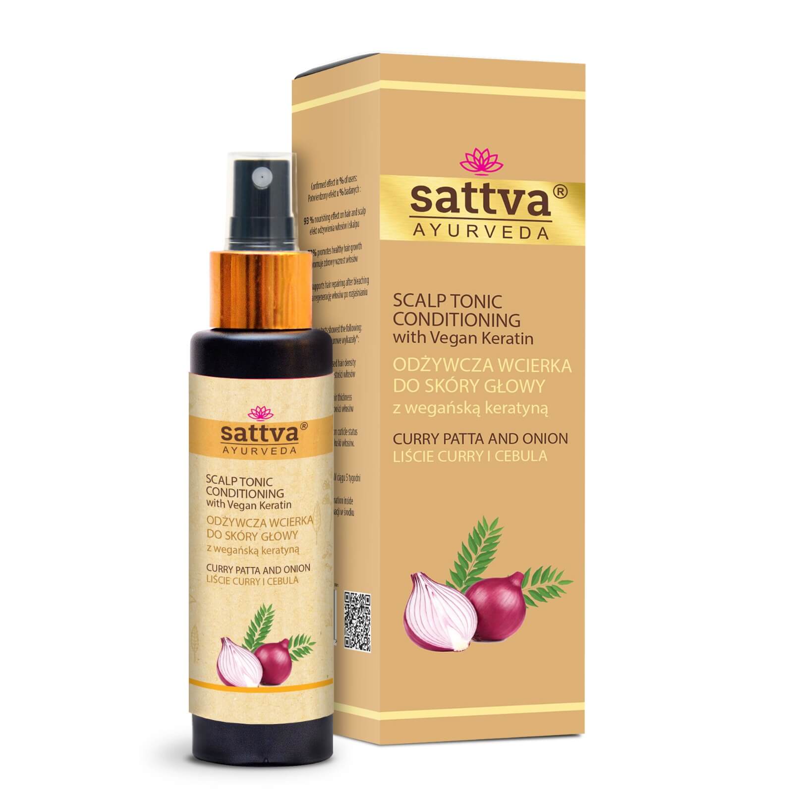 Sattva Curry și ceapă Head Skin Rub 100ml