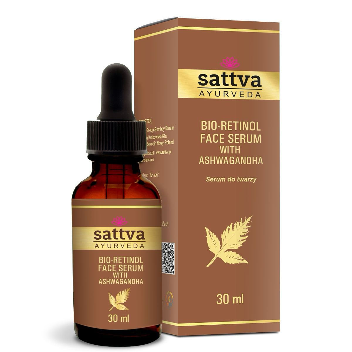 Sattva Bio Retinol Serum cu Ashwagandha 30ml