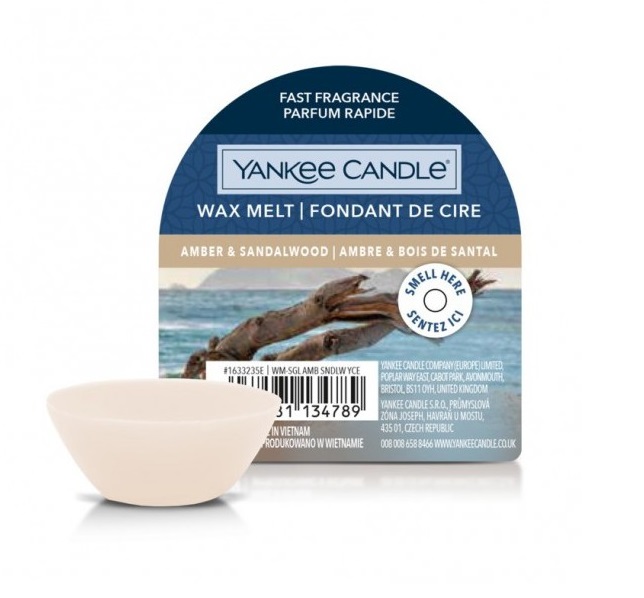 Yankee Candle Ceară de chihlimbar și lemn de santal