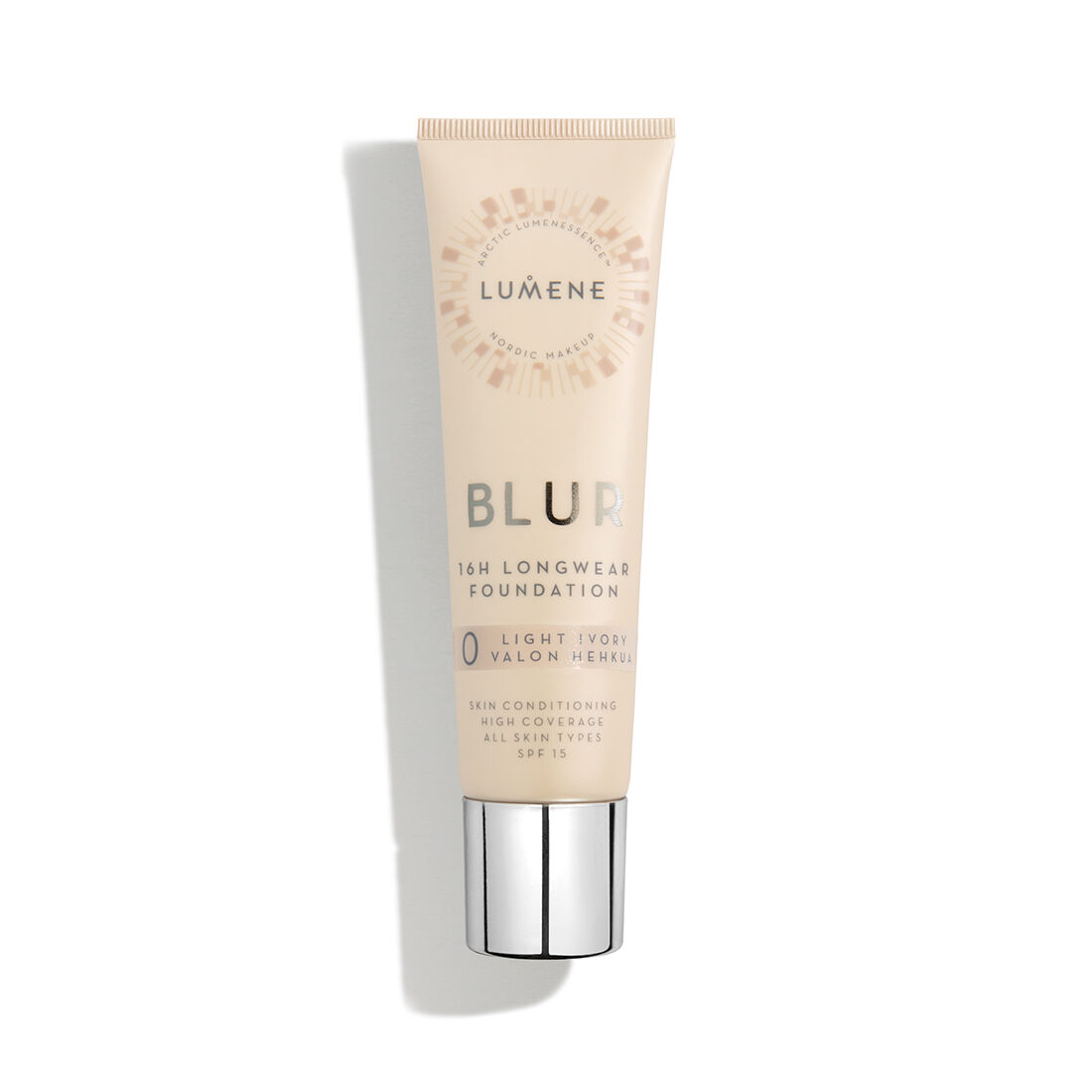 LUMENE Podkład Wygładzający SPF 15 BLUR 0 Light Ivory