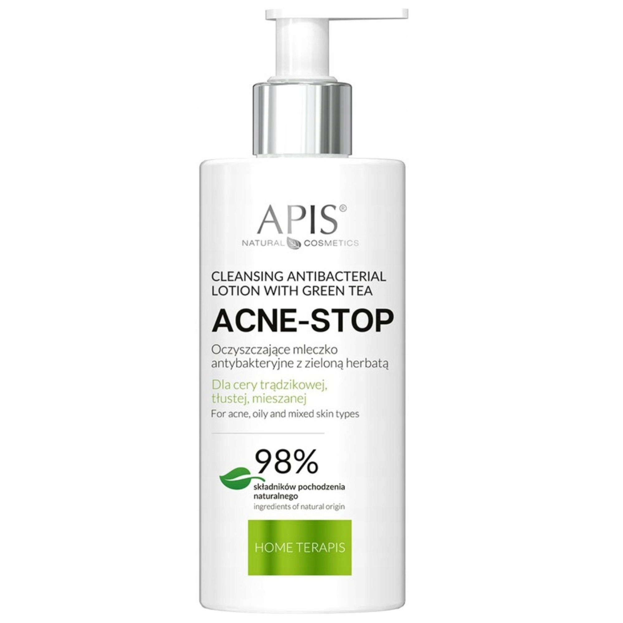 APIS Lapte de curățare cu ceai verde 300ml