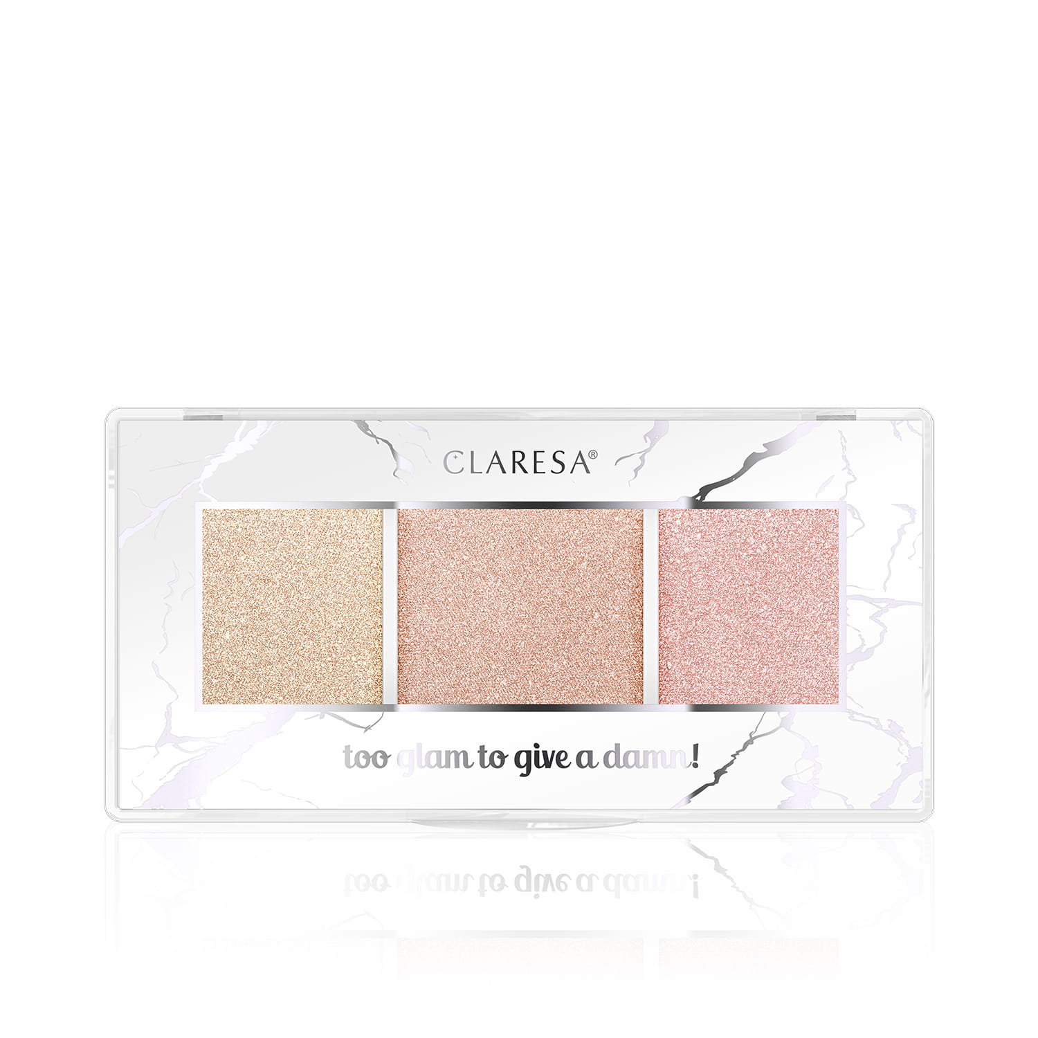 Claresa Highlighters Paletă Too Glam to Give a Damn 12