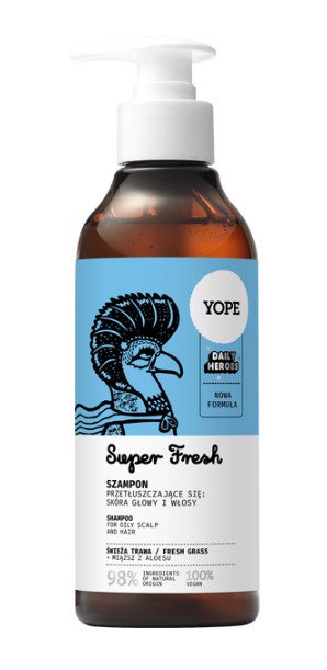 YOPE Șampon pentru păr natural YOPE Natural Hair Shampoo Fresh Grass