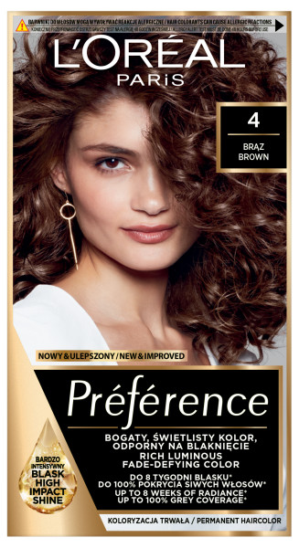 Loreal Preference Culoarea părului 4 Brown