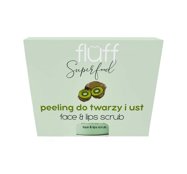 Fluff Exfoliant pentru față și buze Kiwi 80g