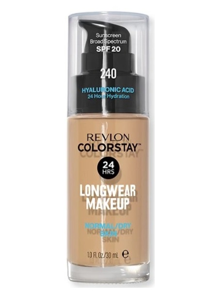 Revlon ColorStay Foundation for Dry and Normal Skin 240 Medium Beige cu pompiță