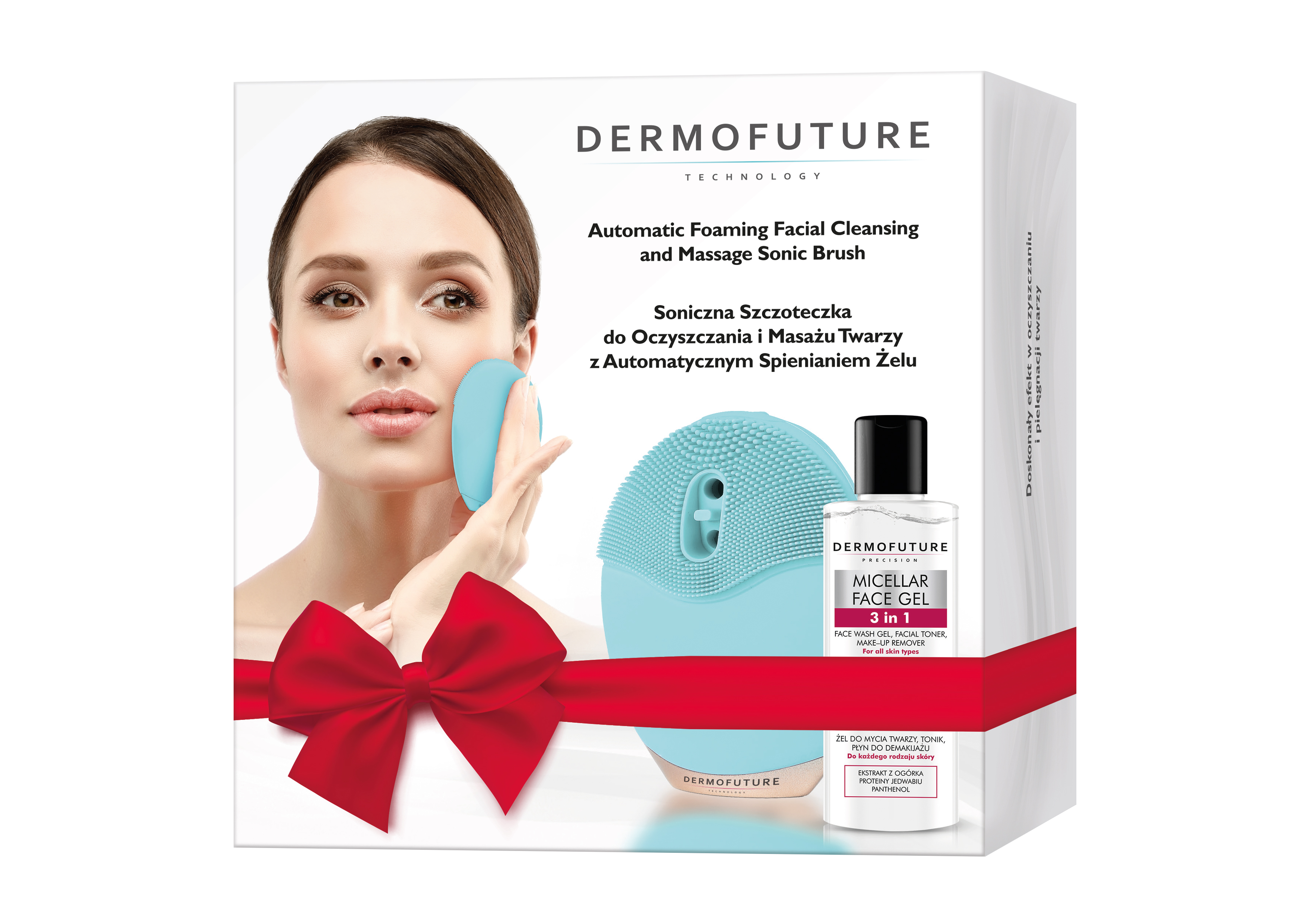 DermoFuture Green Foaming Brush + Gel cu spumă verde