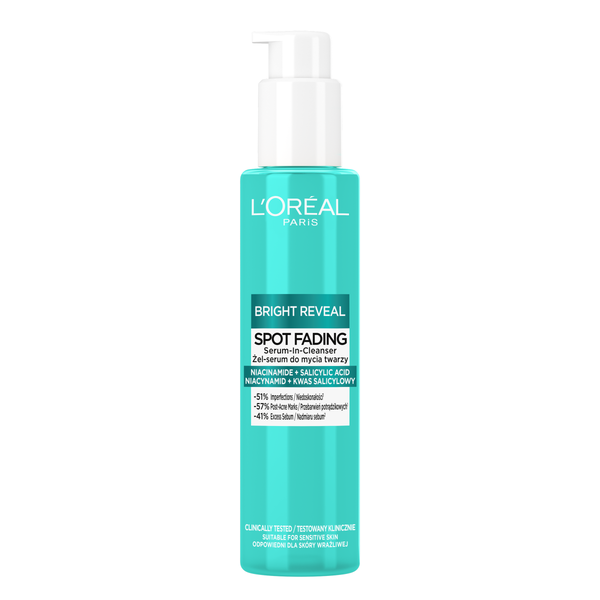 Loreal Bright Reveal Gel-Serum de curățare facială 150ml