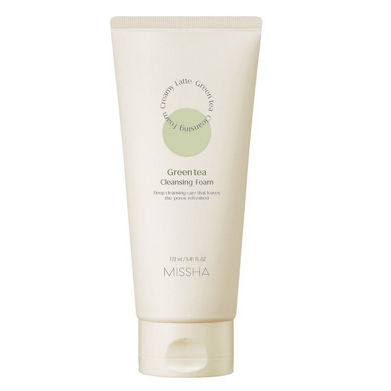 Missha Green Tea Kremowa Pianka Oczyszczająca 172ml
