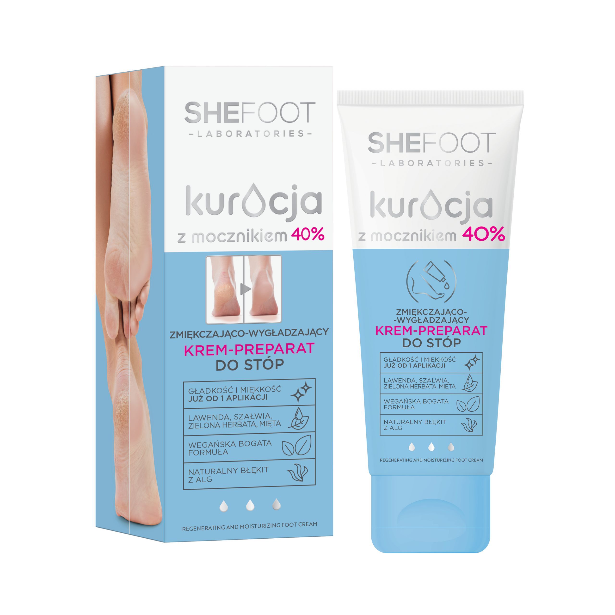 SHEFOOT Tratament cu Uree 40% Cremă pentru picioare 75ml