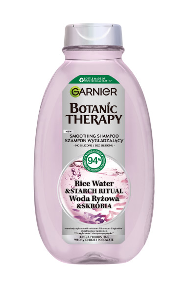 Garnier Botanic Smoothing Hair Shampoo Apă de orez și amidon 400ml