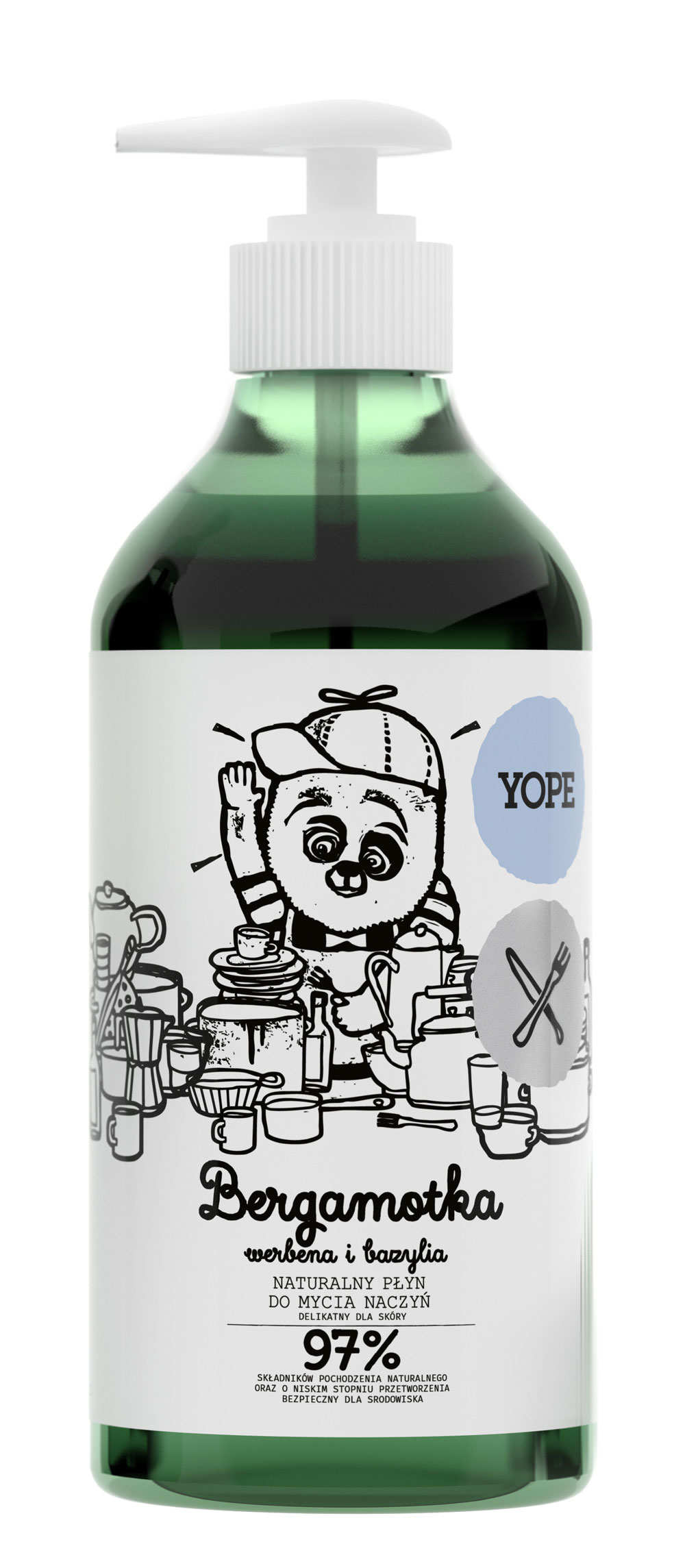 Yope Lichid de spălat vase - bergamotă, verbină și busuioc 750ml