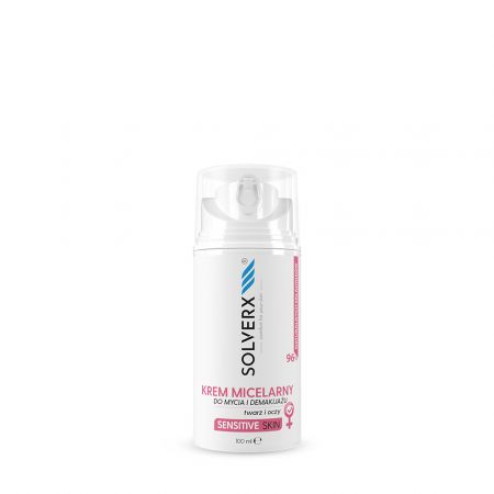 Solverx Cremă demachiantă pentru piele sensibilă 100ml