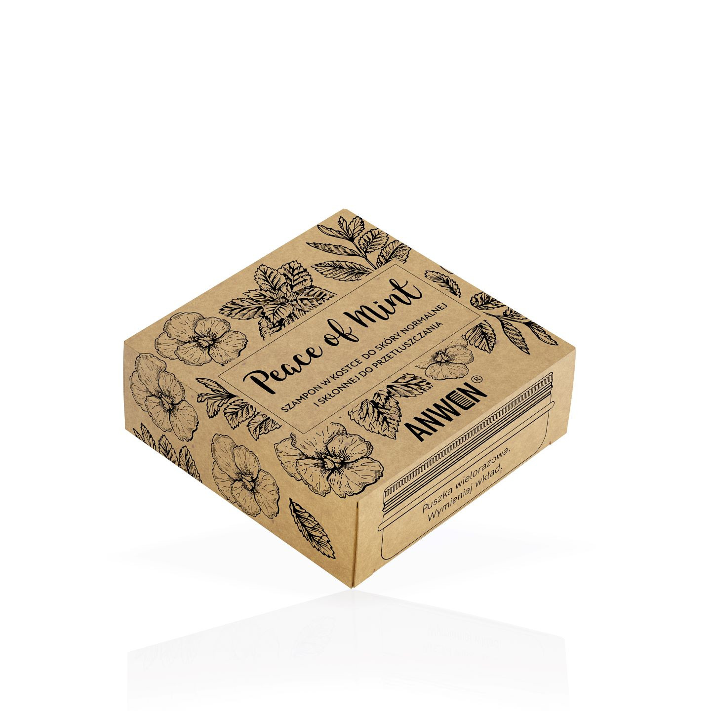 Anwen Peace Of Mint Șampon de șampon 75g + cutie de conserve