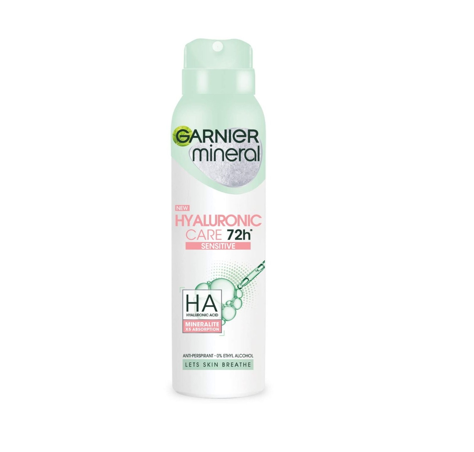 Garnier Mineral Antiperspirant Spray Hyaluronic Care 72h 150ml