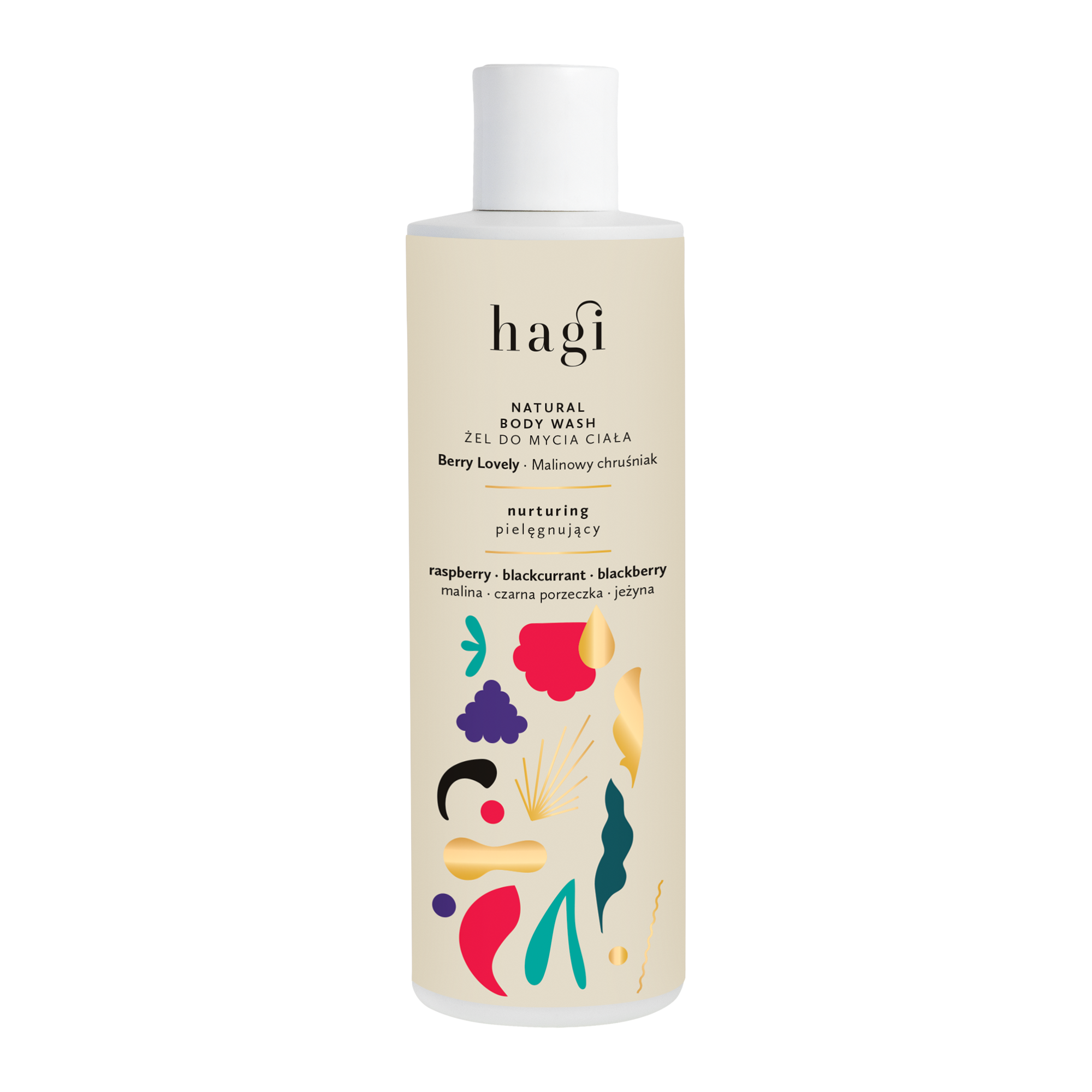 Hagi Natural Raspberry Custard Body Wash Gel 300ml