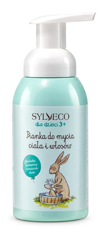 Sylveco pentru copii 3+ Spumă de spălare pentru corp și păr cu afine 290ml