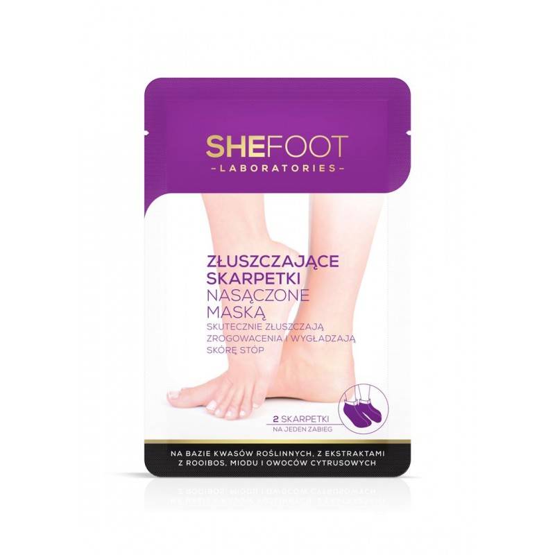 SHEFOOT Șosete pentru picioare exfoliante înmuiate în mască