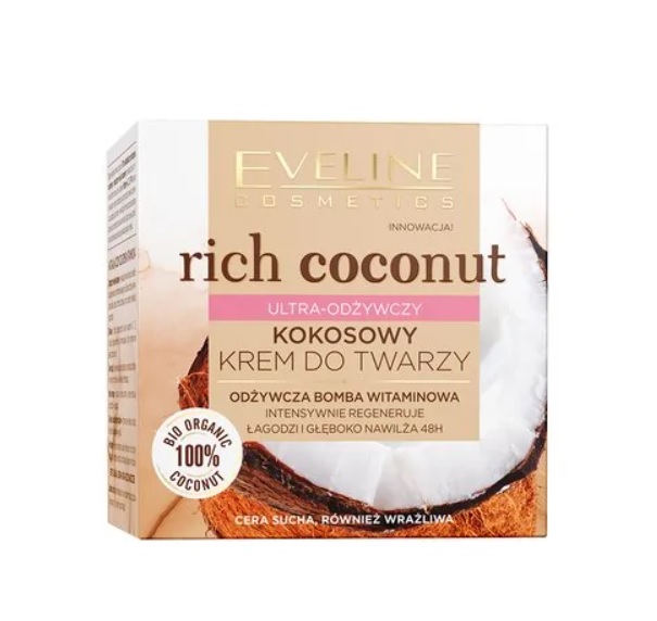 Eveline Rich Coconut Cremă de față ultra-nutritivă 50ml