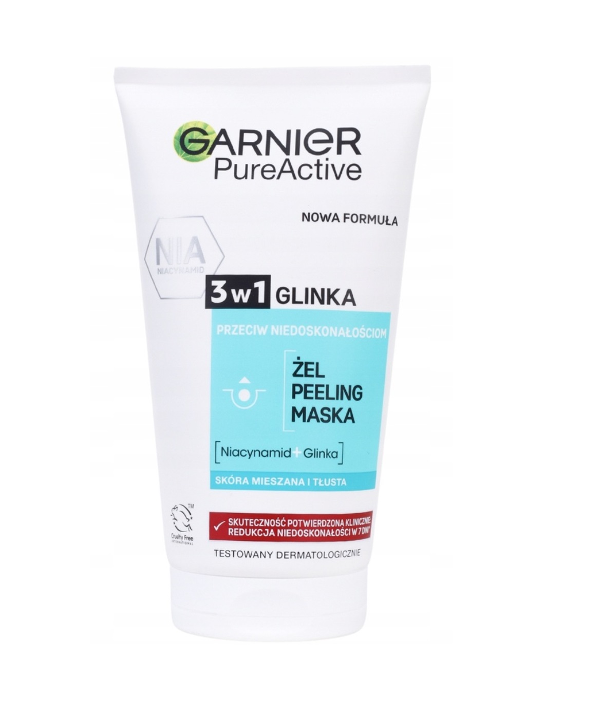 Garnier Clear Skin 3in1 Gel de curățare + Scrub + Mască