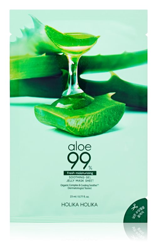 Holika Holika Mască hidratantă cu Aloe 99%.