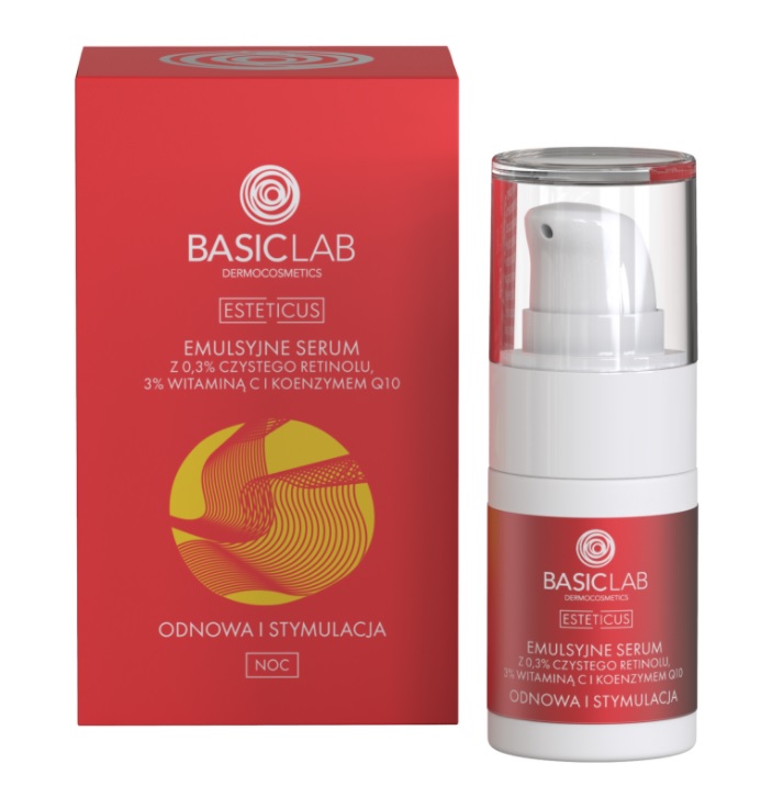 BasicLab Esteticus Esteticus Emulsion Serum cu Retinol 0,3% 15ml