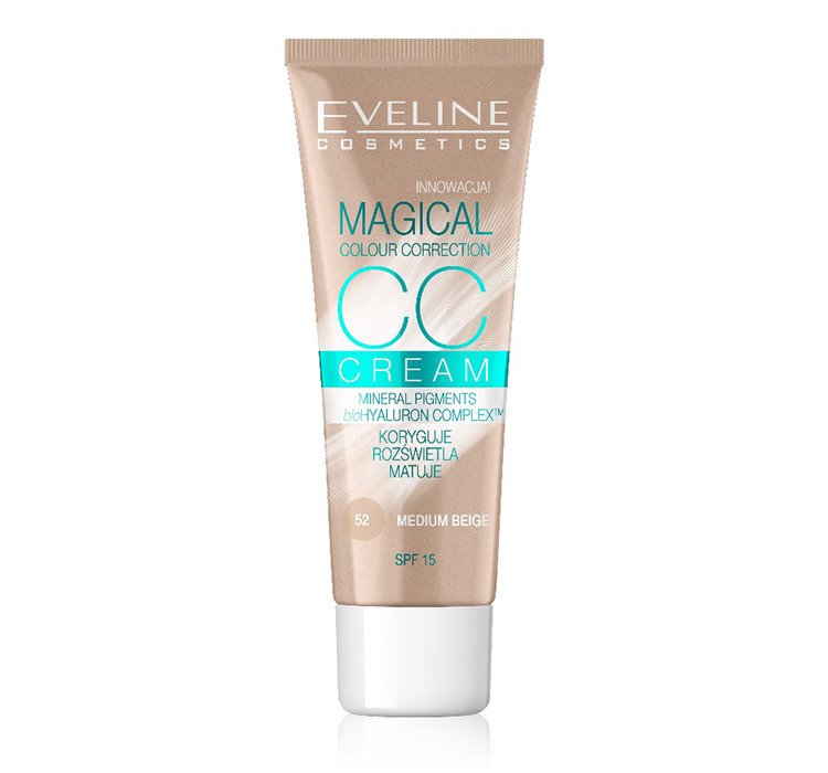 Eveline Krem CC Mineral Pigments SPF 15 52 Medium Beige
